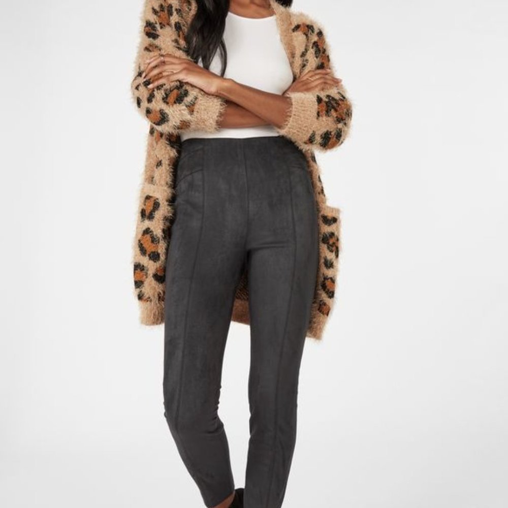 High Waisted Suede Leggings